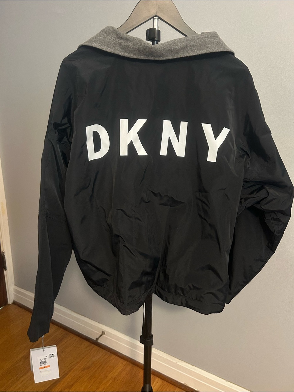 DKNY Black Jacket with Gray Interior